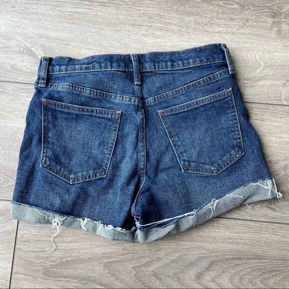 Gap  Dark Indigo High Rise 3in Button-fly Denim Shorts - Picture 11 of 11